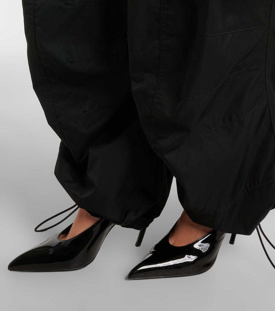 The Attico Viper leather slingback pumps