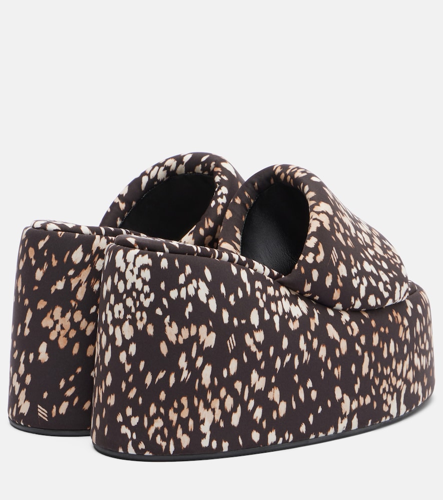 The Attico Mochi leopard-print platform sandals (Brown) - Heeled Sandals