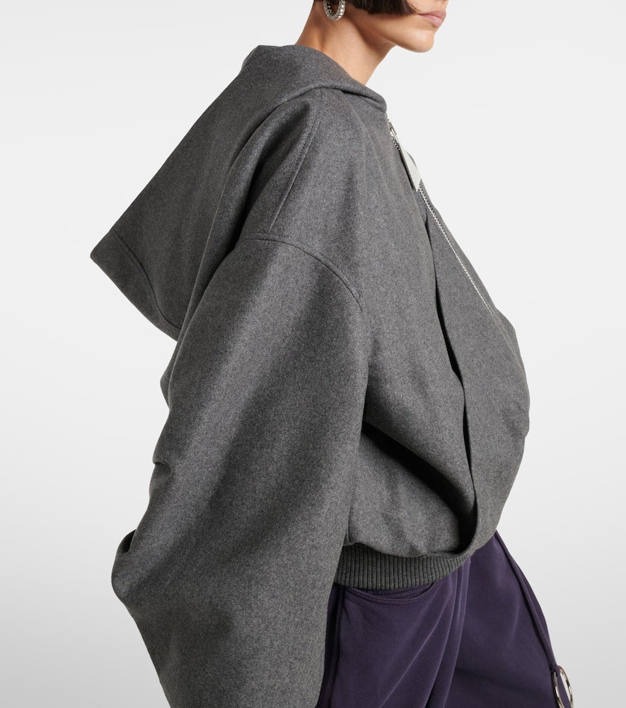 The Attico Wool-blend bomber jacket