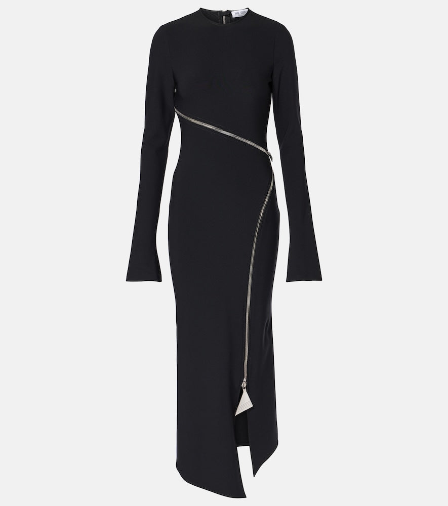 The Attico Zip-up jersey midi dress. Attico 拉链针织中长连衣裙