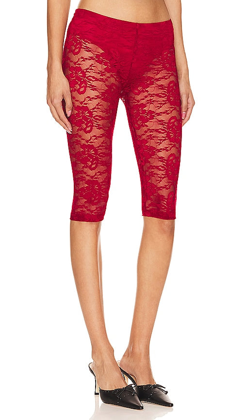 The Bodee x REVOLVE Perla Pedal Pushers in Red