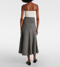The Frankie Shop Gabrielle knitted midi skirt