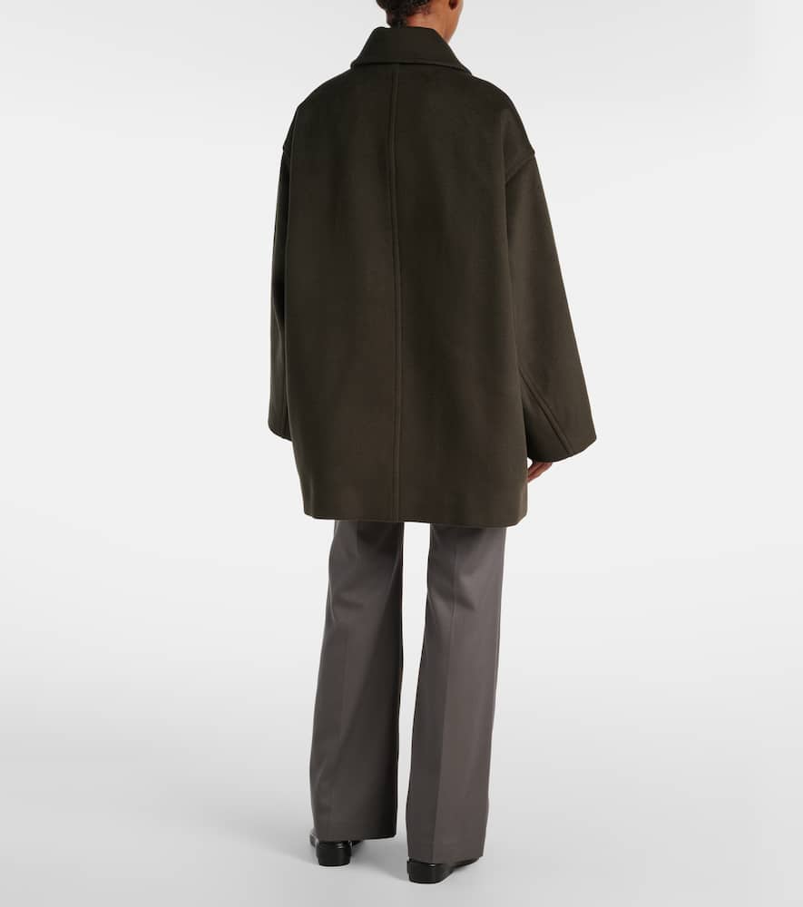 The Frankie Shop Marian oversized wool-blend peacoat