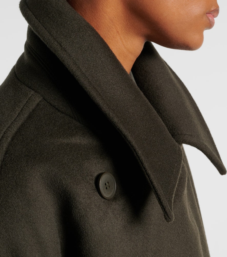 The Frankie Shop Marian oversized wool-blend peacoat