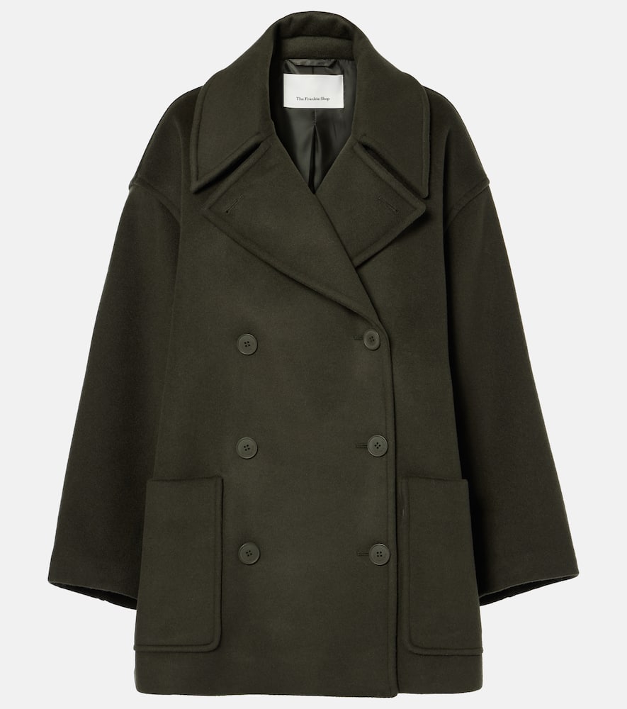 The Frankie Shop Marian oversized wool-blend peacoat
