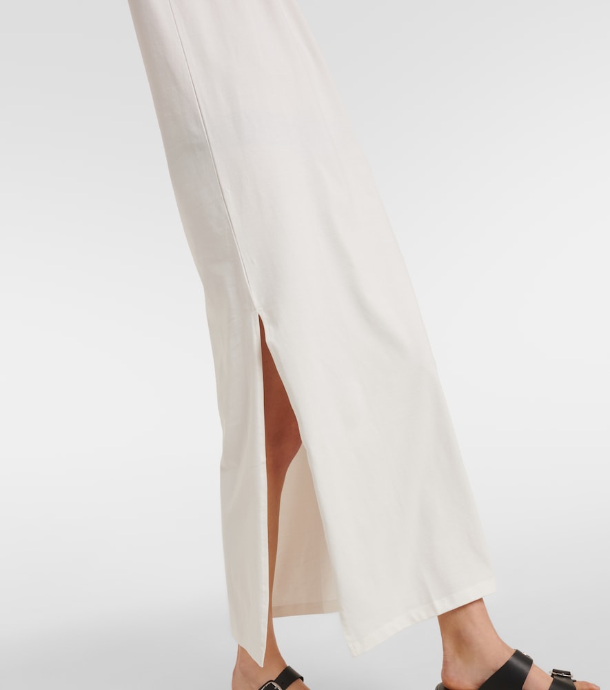 The Frankie Shop Maya cotton-blend jersey maxi dress