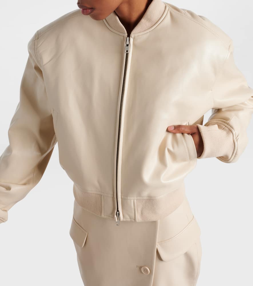 The Frankie Shop Micky faux leather bomber jacket
