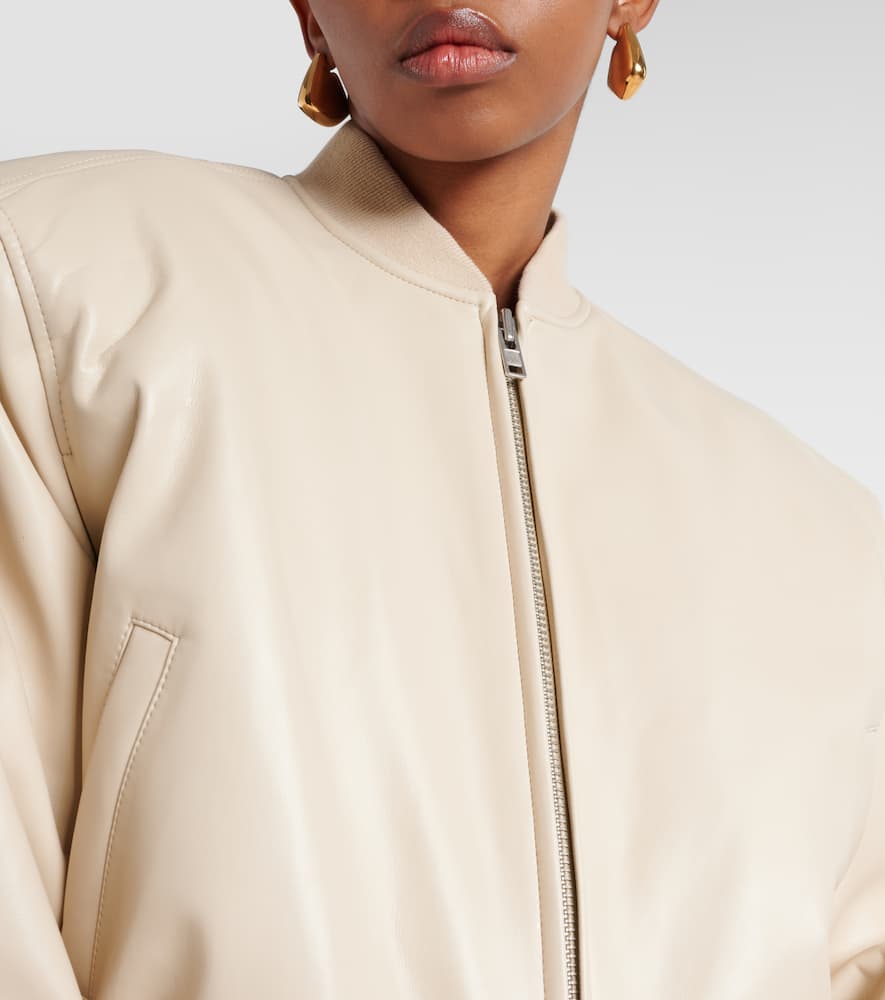 The Frankie Shop Micky faux leather bomber jacket