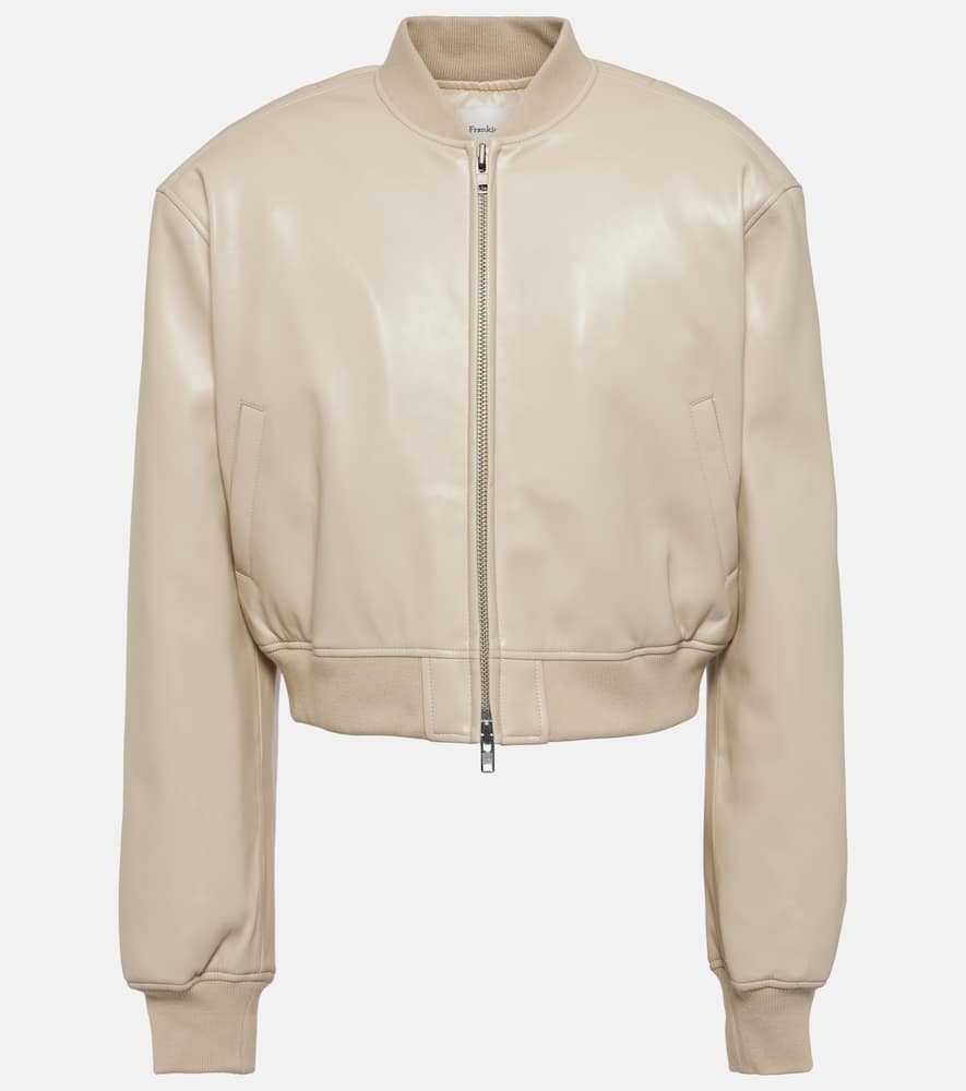The Frankie Shop Micky faux leather bomber jacket