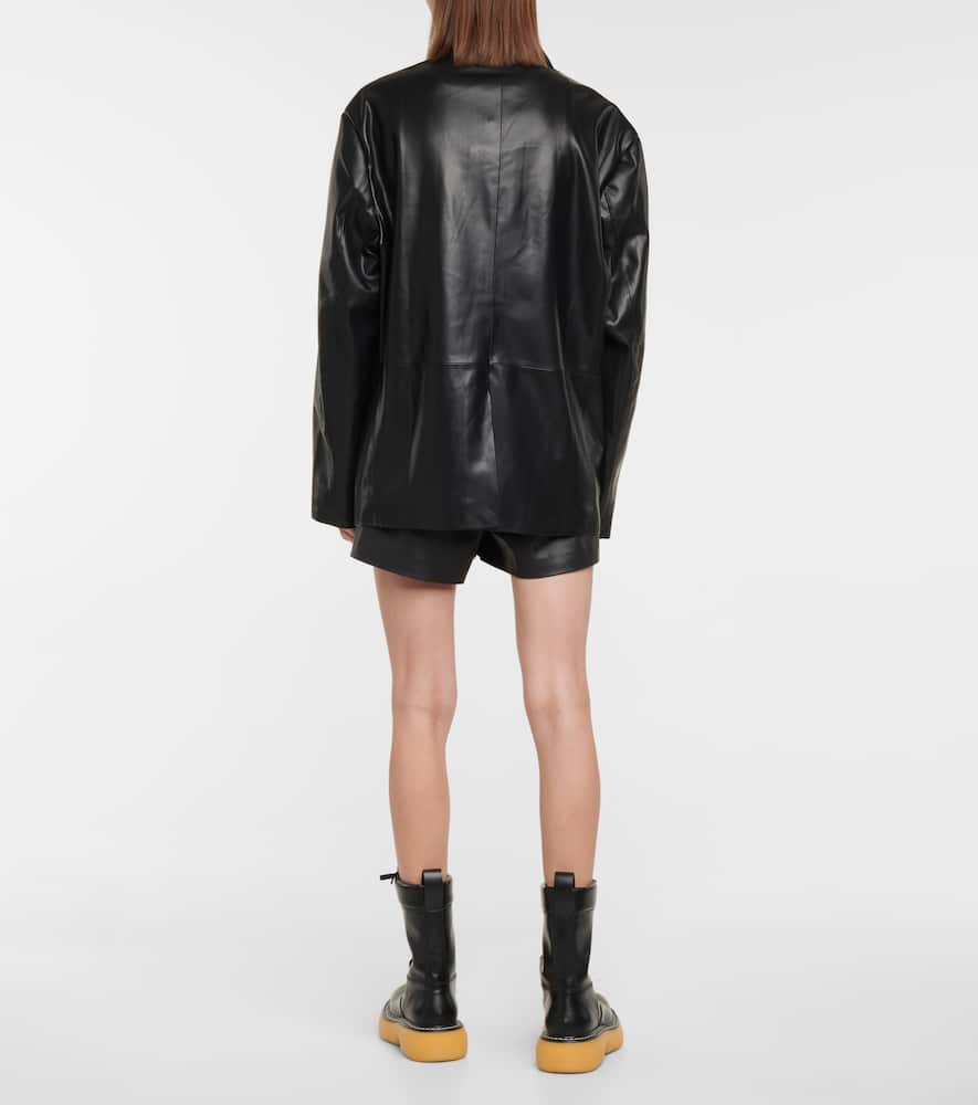 The Frankie Shop Olympia faux leather blazer