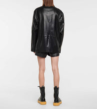 The Frankie Shop Olympia faux leather blazer