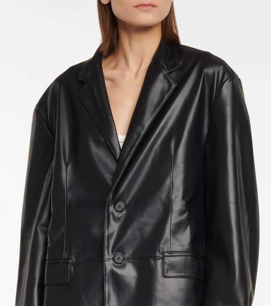 The Frankie Shop Olympia faux leather blazer