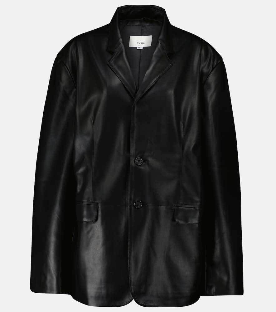 The Frankie Shop Olympia faux leather blazer