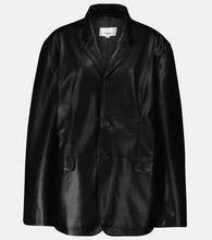 The Frankie Shop Olympia faux leather blazer