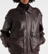 The Frankie Shop Viper leather jacket