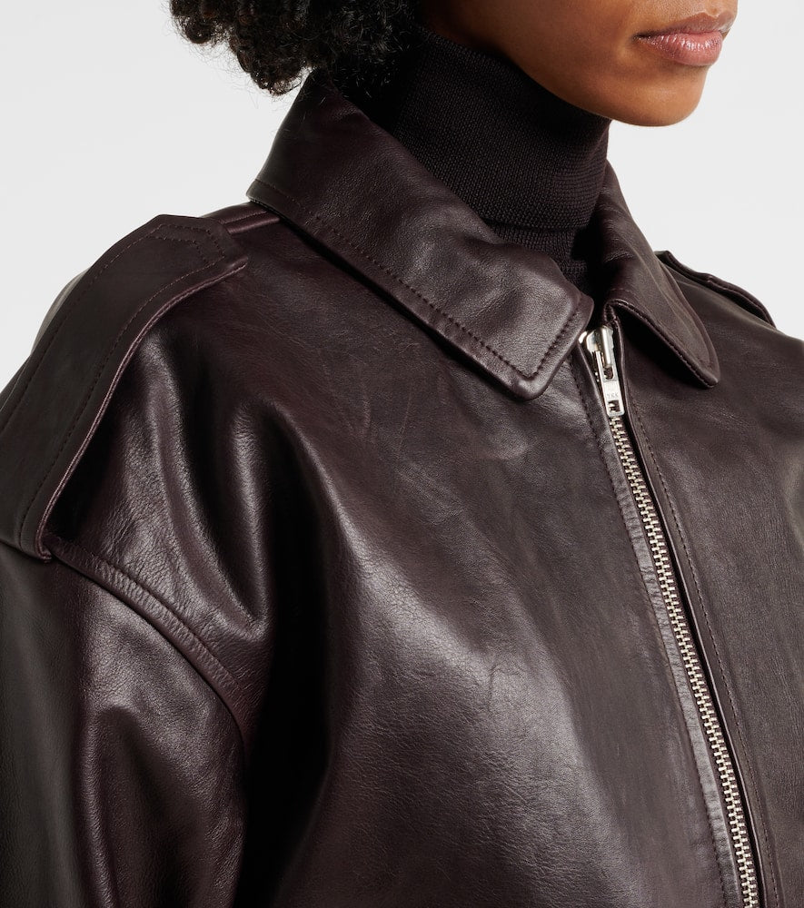 The Frankie Shop Viper leather jacket