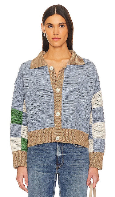 The Knotty Ones Prietema Jacket in Blue - Veste Prietema The Knotty Ones en bleu - The Knotty Ones Prietema 蓝色夹克 - Die Knotty Ones Prietema Jacke in Blau - The Knotty Ones 프리에테마 재킷 - La giacca Knotty Ones Prietema in blu