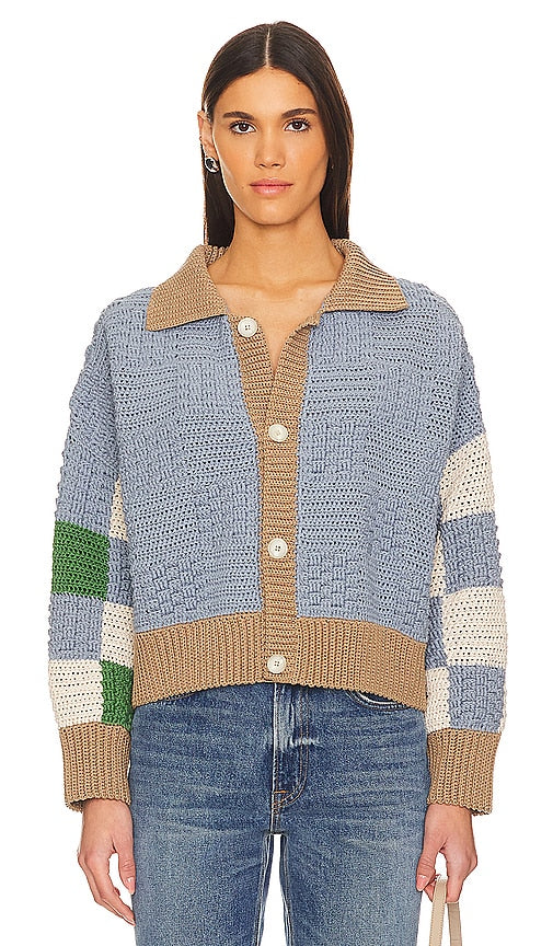 The Knotty Ones Prietema Jacket in Blue - Veste Prietema The Knotty Ones en bleu - The Knotty Ones Prietema 蓝色夹克 - Die Knotty Ones Prietema Jacke in Blau - The Knotty Ones 프리에테마 재킷 - La giacca Knotty Ones Prietema in blu