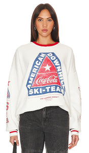 The Laundry Room American Downhill Ski Team Jumper in White - Pull de l'équipe américaine de ski alpin The Laundry Room en blanc - The Laundry Room 美国速降滑雪队白色毛衣 - Der Wäscheraum-Pullover des American Downhill Ski Team in Weiß - The Laundry Room 아메리칸 다운힐 스키팀 화이트 점퍼 - Il maglione della squadra americana di sci alpino della lavanderia in bianco