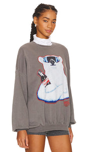 The Laundry Room Polar Bear Coca Cola Jumper in Grey