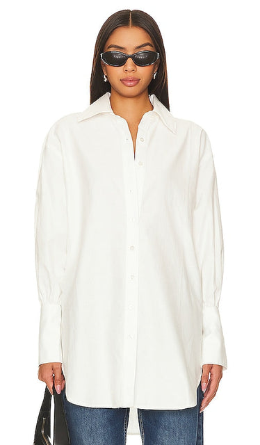 The Line by K Klein Shirt in White - Chemise The Line by K Klein en blanc - The Line by K Klein 白色衬衫 - Das Line by K Klein Hemd in Weiß - The Line by K Klein 셔츠 화이트 색상 - Camicia The Line by K Klein in bianco