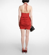 The Mannei Alcala ruched silk-blend minidress