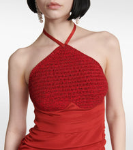 The Mannei Alcala ruched silk-blend minidress