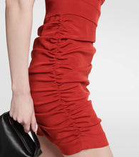 The Mannei Alcala ruched silk-blend minidress