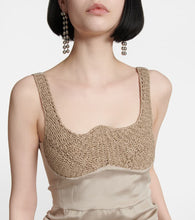 The Mannei Almeria ruched silk-blend minidress