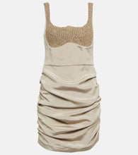 The Mannei Almeria ruched silk-blend minidress