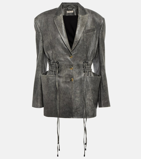 The Mannei Antibes leather blazer