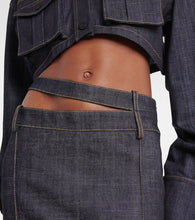 The Mannei Ararat denim maxi skirt