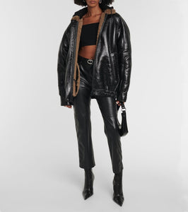 The Mannei Batumi oversized leather jacket