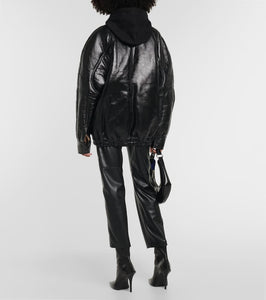 The Mannei Batumi oversized leather jacket