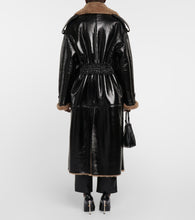 The Mannei Jordan shearling-trimmed leather coat