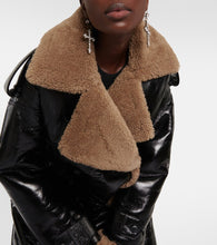 The Mannei Jordan shearling-trimmed leather coat