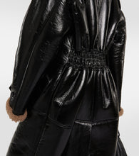 The Mannei Jordan shearling-trimmed leather coat