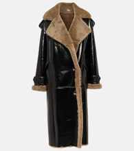 The Mannei Jordan shearling-trimmed leather coat - Mannei Jordan 羊毛饰边皮大衣