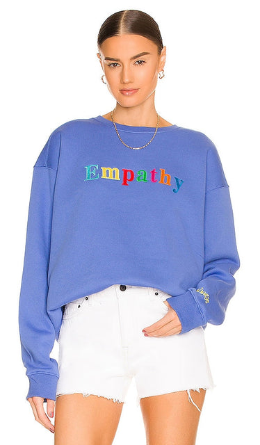 The Mayfair Group Empathy Always Sweatshirt in Blue - The Mayfair Group - Empathy Always - Sweat-shirt bleu - The Mayfair Group Empathy Always 蓝色运动衫 - Das Mayfair Group Empathy Always Sweatshirt in Blau - The Mayfair Group Empathy Always 스웨트셔츠 in 블루 - Felpa The Mayfair Group Empathy Always in blu