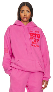 The Mayfair Group It Costs $0 Hoodie in Pink