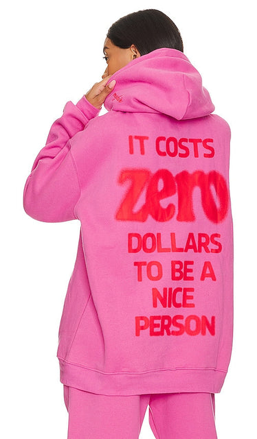 The Mayfair Group It Costs $0 Hoodie in Pink - The Mayfair Group - It Costs 0 $ - Sweat à capuche rose - The Mayfair Group 粉色连帽衫售价 0 美元 - Kapuzenpullover „It Costs $0“ von The Mayfair Group in Pink - The Mayfair Group 핑크 색상의 $0 후드티 - Felpa con cappuccio del gruppo Mayfair Costa $ 0 in rosa