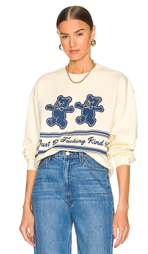 The Mayfair Group Just Be Fucking Kind Sweatshirt in Cream - The Mayfair Group - Just Be Fucking Kind - Sweat-shirt crème - The Mayfair Group Just Be Fucking Kind 奶油色运动衫 - Das Mayfair Group Just Be Fucking Kind Sweatshirt in Creme - The Mayfair Group Just Be Fucking Kind 스웨트셔츠 - Felpa del gruppo Mayfair Just Be Fucking Kind color crema