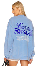 The Mayfair Group Language of the Universe Crewneck in Blue - The Mayfair Group - Langue de l'univers - Col ras du cou en bleu - Mayfair Group Language of the Universe 蓝色圆领毛衣 - The Mayfair Group Language of the Universe Rundhalsausschnitt in Blau - 메이페어 그룹 언어 오브 더 유니버스 크루넥 블루 색상 - Girocollo del gruppo Mayfair Language of the Universe in blu