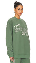 The Mayfair Group Your Emotions Are Valid Sweatshirt in Sage