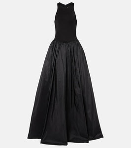 The New Arrivals Ilkyaz Ozel Cate jersey and silk taffeta gown