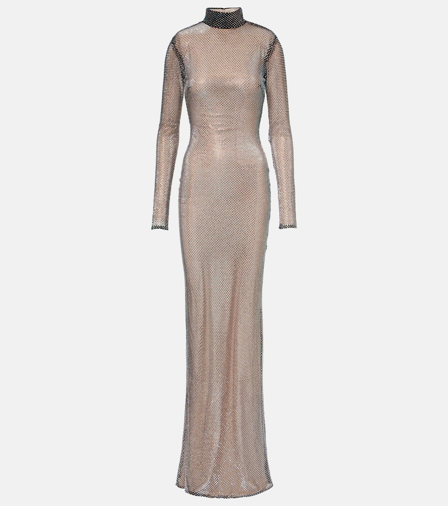 The New Arrivals Ilkyaz Ozel Catroux embellished sheer maxi dress. 新款 Ilkyaz Ozel Catroux 缀饰薄纱长裙