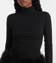 The New Arrivals Ilkyaz Ozel Elly feather-trimmed silk minidress