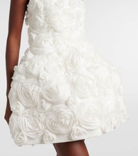The New Arrivals Ilkyaz Ozel Floral-appliqué strapless minidress