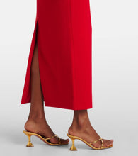 The New Arrivals Ilkyaz Ozel Halterneck crêpe midi dress