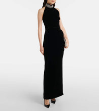 The New Arrivals Ilkyaz Ozel Hemingway halterneck silk maxi dress
